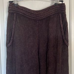 Brown flowy boho Pants